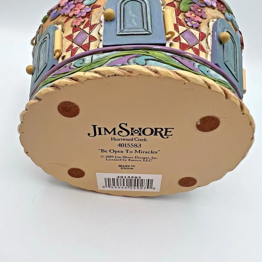 Jim Shore Heartwood Creek Be Open to Miracles Easter Basket with Ornaments